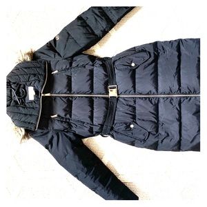 Michael Kors Black Coat with Gold Details